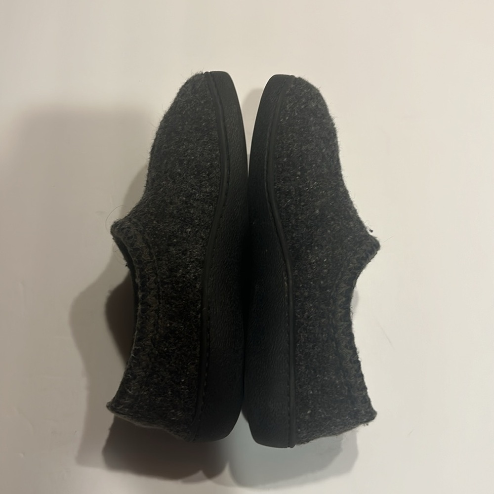 Haflinger charcoal grey slip on clogs shoes pure new wool from Germany size 38 - Picture 2 of 9